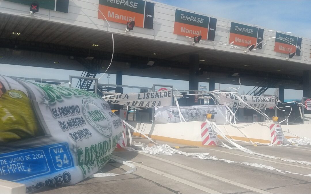 Gremio del peaje sigue de paro en AUBASA y apunta a Lissalde por «acoso laboral»