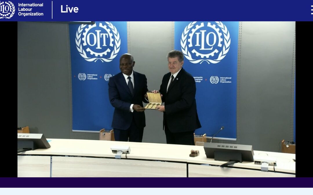 OIT: Guy Ryder entregó las tres llaves del tripartismo al nuevo Director General Gilbert F. Houngbo
