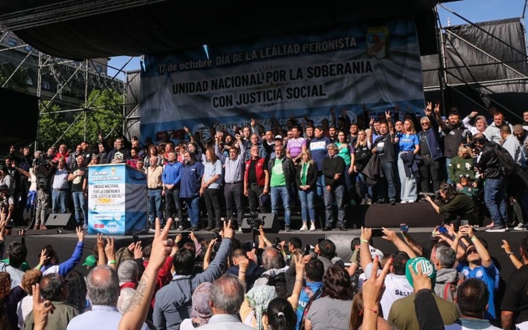 Los 7 pedidos del Frente Sindical y las CTA en el Día de la Lealtad