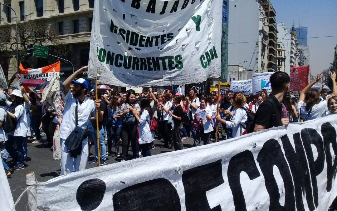 Enfermeros porteños se sumaron los Residentes y unieron los reclamos en CABA
