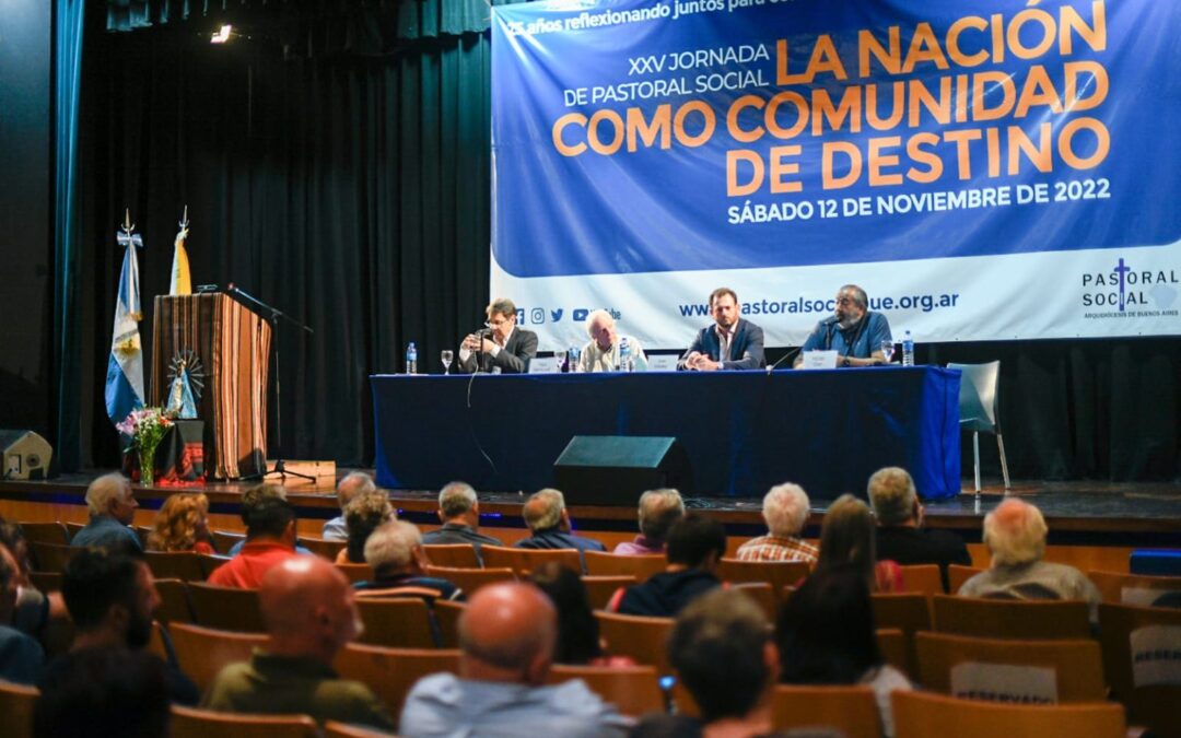 Con ausencia del Gobierno, se conmemoraron los 25 años de la Pastoral Social con fuerte presencia de sindicalistas y discursos de alerta económica