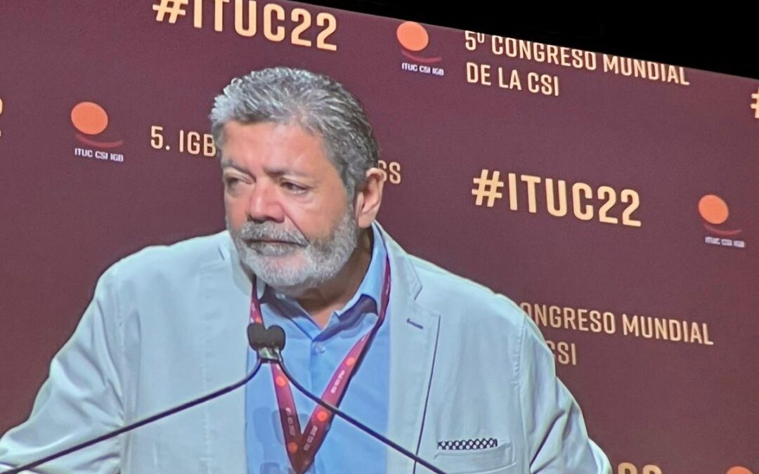 Martínez pidió por “un nuevo contrato social en el que los trabajadores sean protagonistas de un mundo mejor”