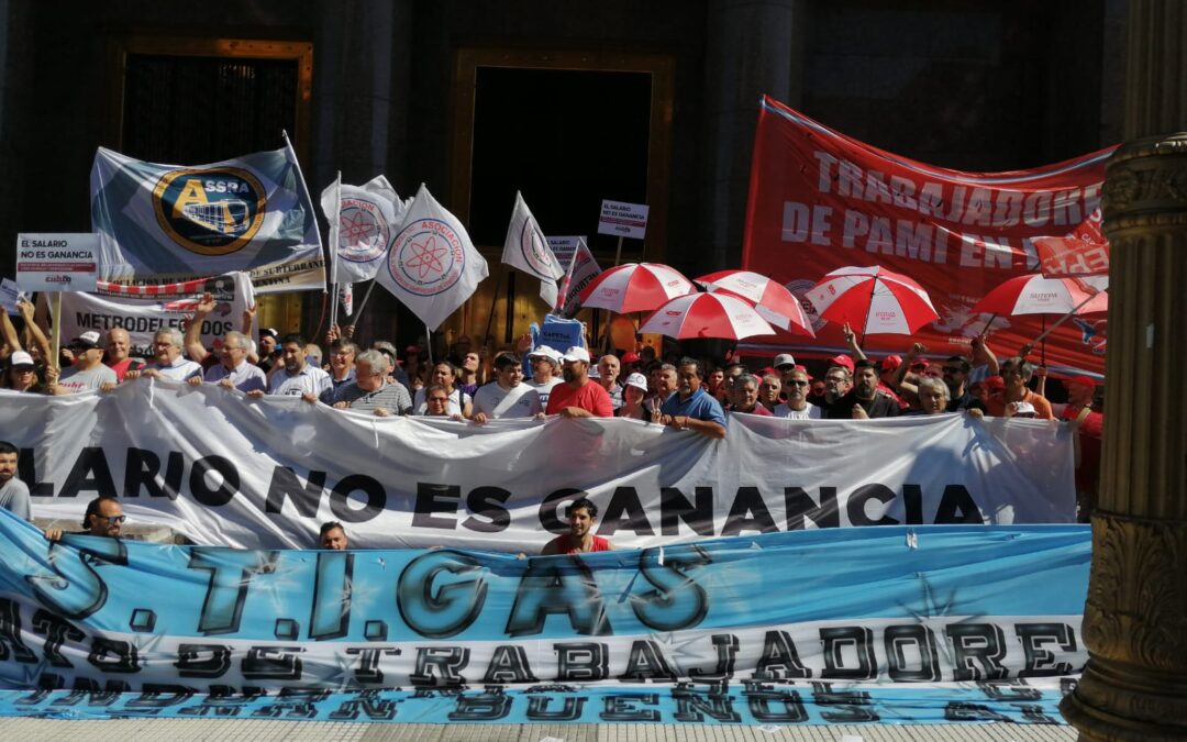 Mesa Sindical sobre Ganancias: “Las medidas transitorias no resuelven el problema de un millón de trabajadores”