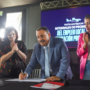 «Kelly» Olmos firmó convenios de formación con Quintela y resaltó los indicadores de empleo de La Rioja