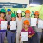La ministra «Kelly» Olmos entregó certificados de competencias a trabajadores de la construcción en CABA