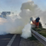 PUERTO DE ROSARIO: LA TERMINAL INTENTÓ VOLVER A OPERAR EN MEDIO DE UN BLOQUEO Y HUBO INCIDENTES
