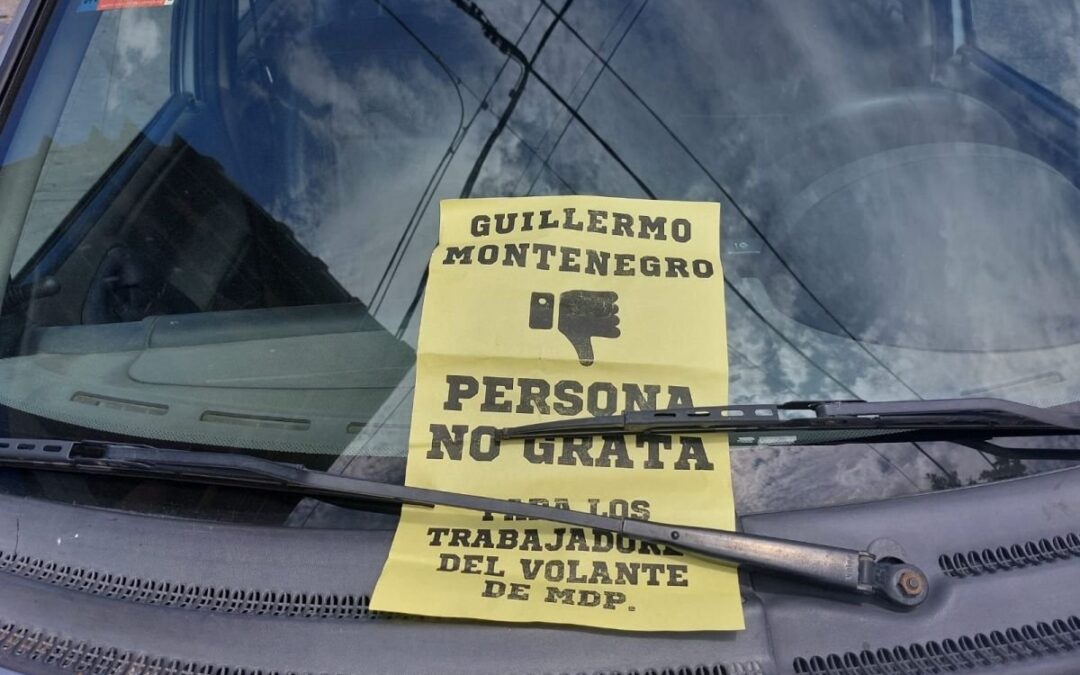 Montenegro siguió el manual antisindical del Pro y llamó a los taxistas y remiseros mafiosos, extorsionadores y apretadores; los gremios volvieron a parar y le pidieron que convoque al diálogo