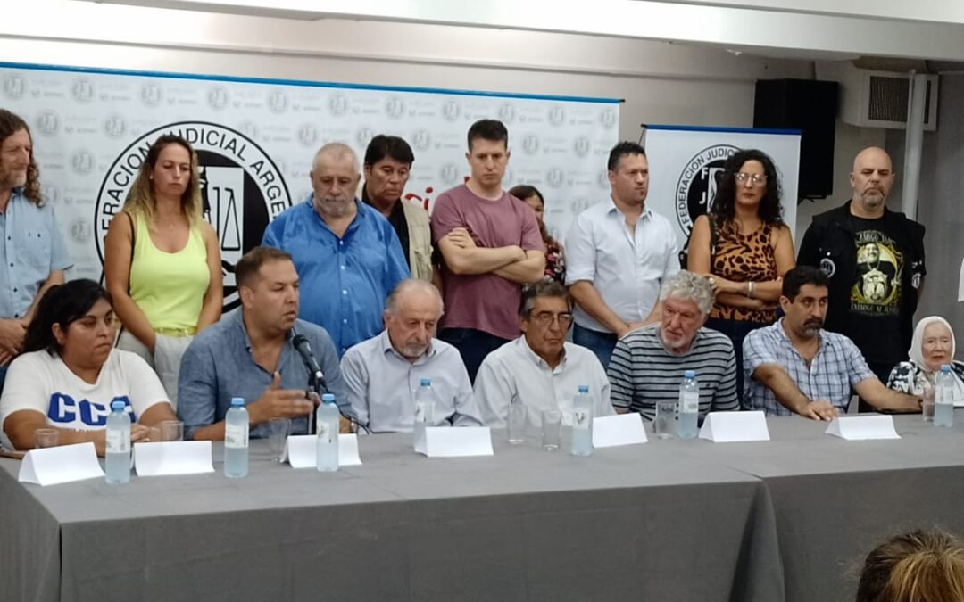 El Frente Sindical moviliza para respaldar el Juicio Político a la Corte: «Nadie más que nosotros conoce a la Justicia de la Gestapo Sindical que persiguió a Pablo Moyano»
