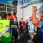 Trabajadores de una tercerizada de Aerolíneas Argentinas reclamaron la reapertura de las paritarias y denunciaron fraude en las elecciones de delegados de Upadep