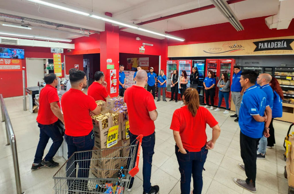 Con barras, impidieron la inspección laboral en una sucursal de Día% indicada por tener empleo no registrado