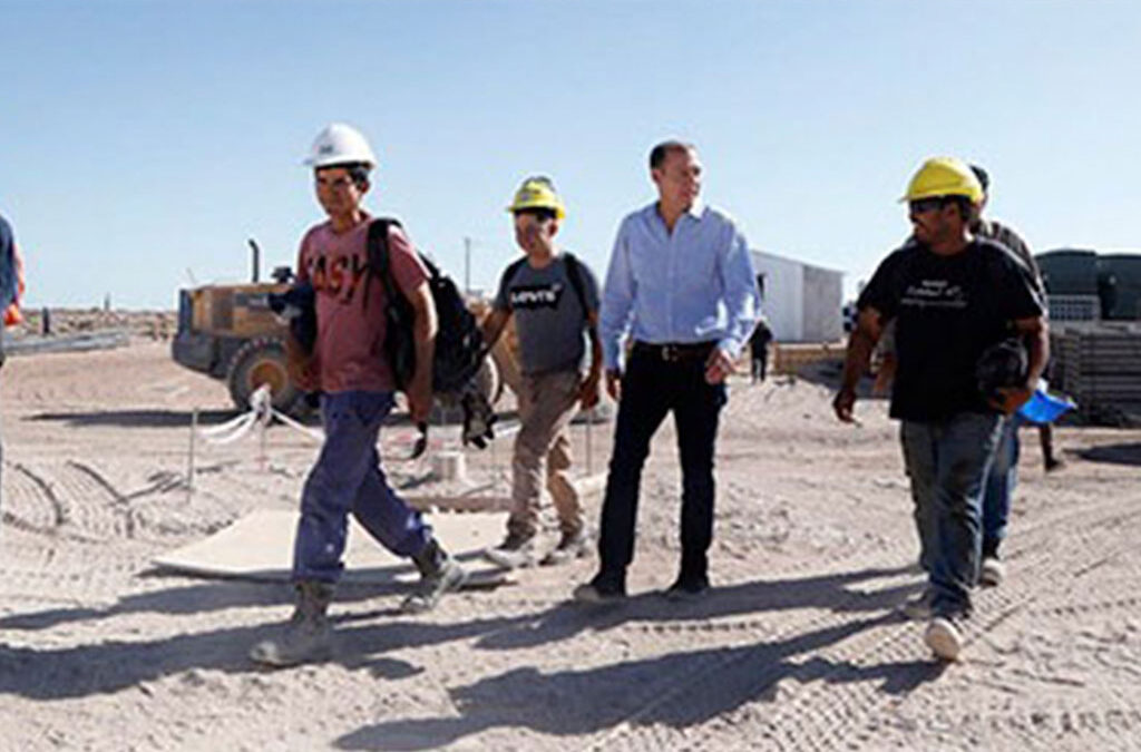 Omar Gutiérrez puso en valor el récord de empleo en la construcción