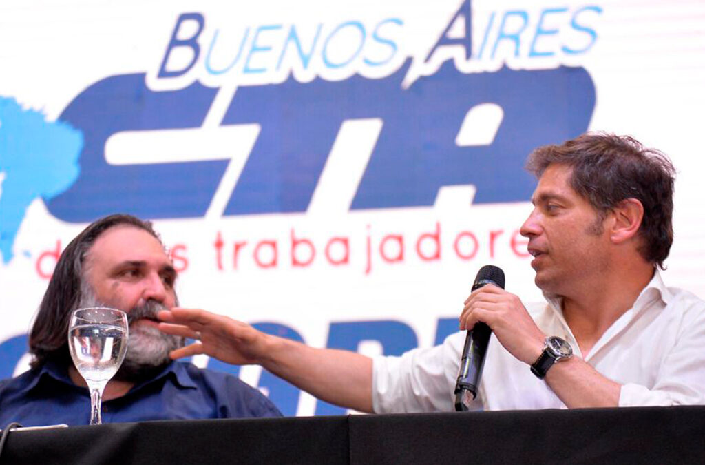 Baradel volvió a apoyar la reelección de Kicillof y lo postuló como presidente en 2027