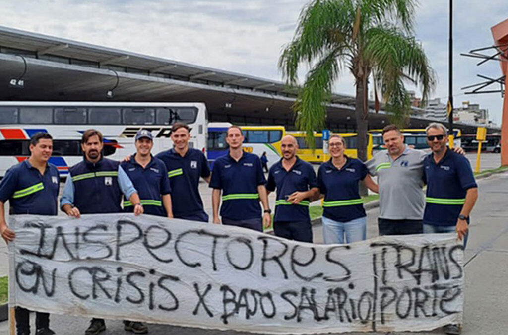 Inspectores de Transporte de la provincia reclamaron la recategorización de trabajadores