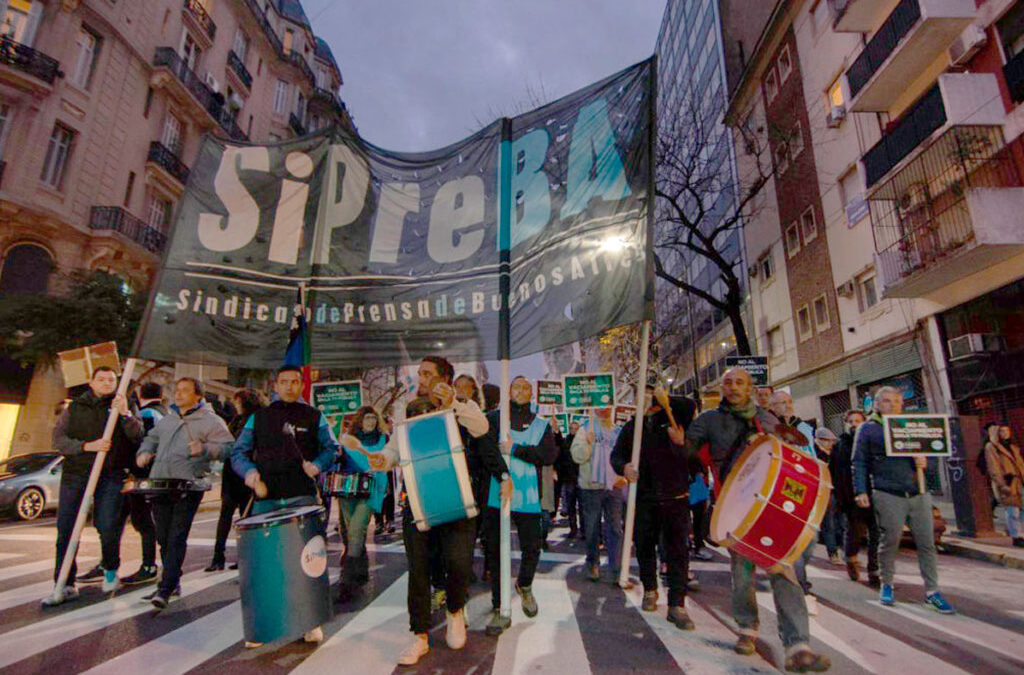 SIPREBA. Jornada de lucha de la prensa escrita en todas las redacciones