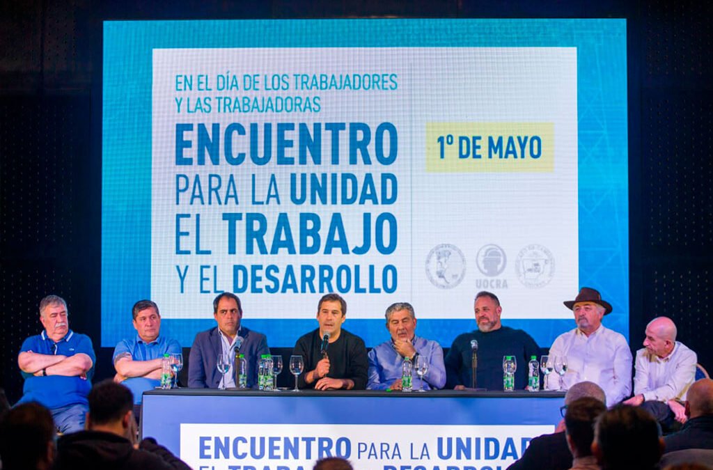 «Unidad, trabajo y desarrollo», las consignas del masivo acto sindical por el 1° de Mayo en Comodoro Rivadavia