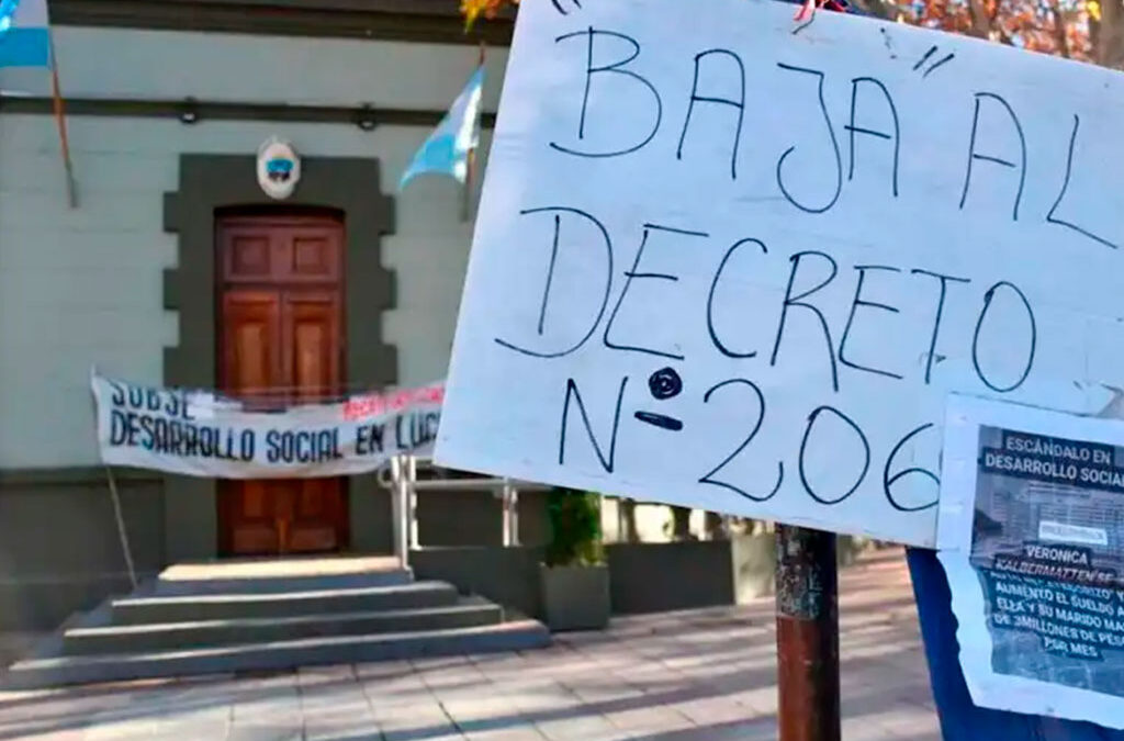 La CTA respaldó la protesta de Desarrollo Social en Neuquén
