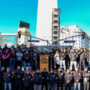 Tras la «falsa denuncia penal» de Bridgestone a su secretario general, el gremio del neumático Sutna hizo paros en todo el país y movilizó al Obelisco