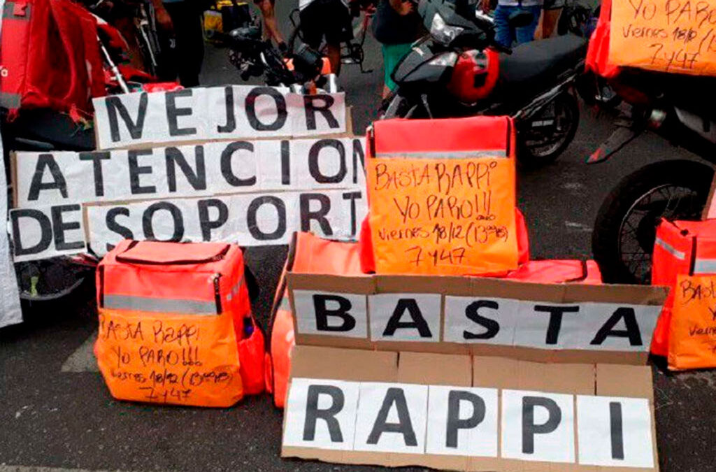 Organismo Internacional denuncia precarización y evasión de las plataformas Rappi y PedidosYa