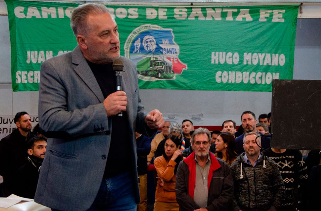 Camioneros respaldó la candidatura de Lewandowski en un acto ante la militancia peronista
