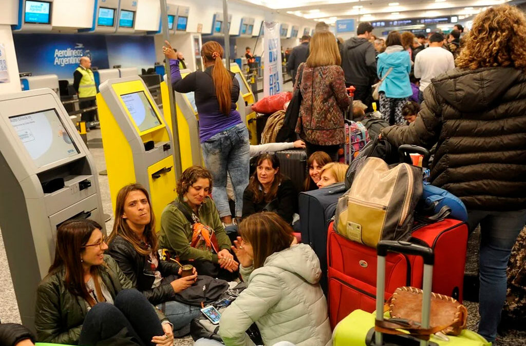 Una protesta gremial genera demoras en el Aeropuerto Internacional de Ezeiza