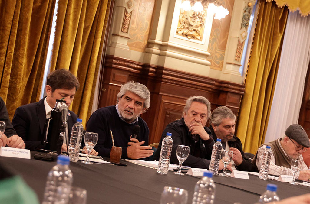 Sindicatos industriales visitaron a Kicillof y Correa de cara a un acuerdo con empresarios