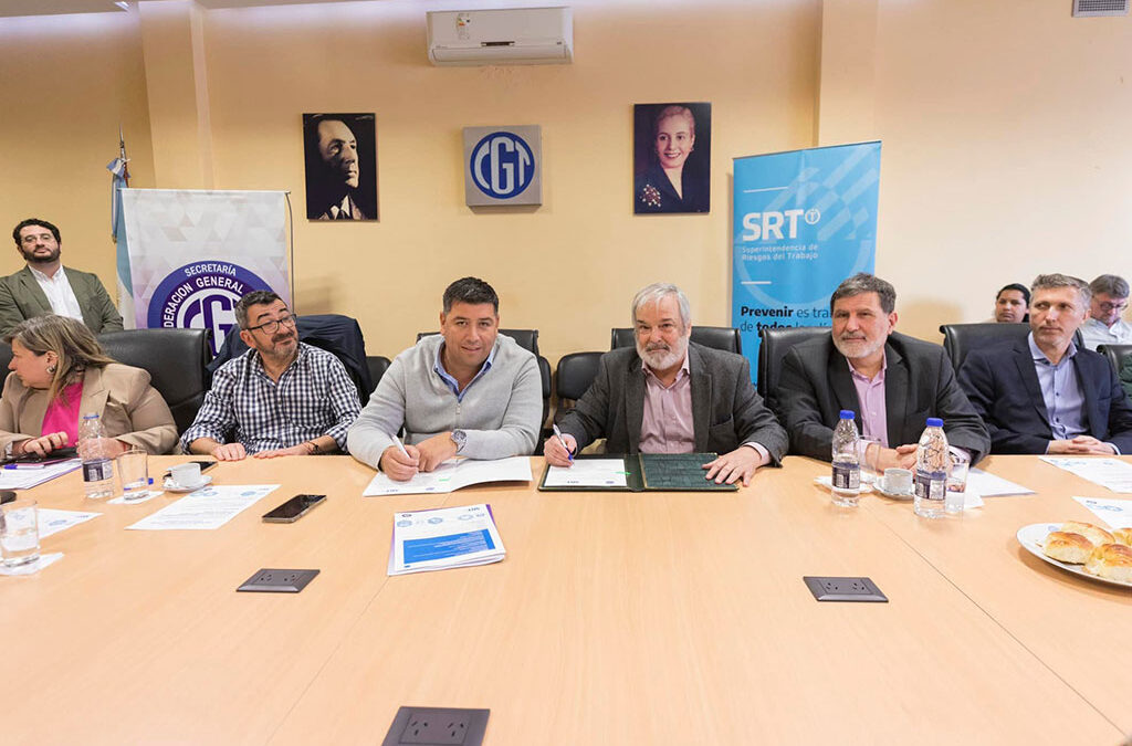 CGT y la Superintendencia de Riesgos de Trabajo firman convenio por capacitaciones en salud y seguridad laboral