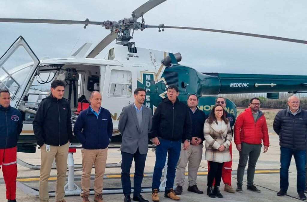 Para mejorar la atención a los petroleros, comienza a operar el Servicio de Transporte Aéreo Sanitario en Vaca Muerta