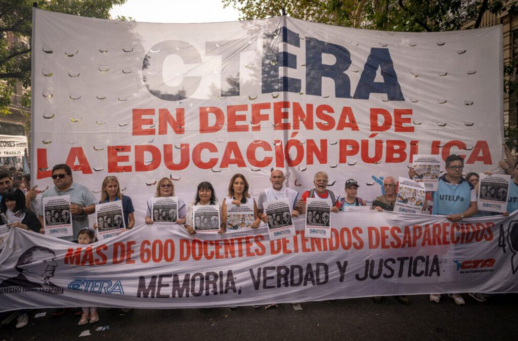 En un mensaje político claro, la Ctera realiza su Congreso Pedagógico Nacional en el predio de la exESMA en «defensa de la educación pública y los DDHH»
