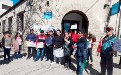 Docentes salieron en defensa de la educación pública en Roca, a días de elecciones en Unter