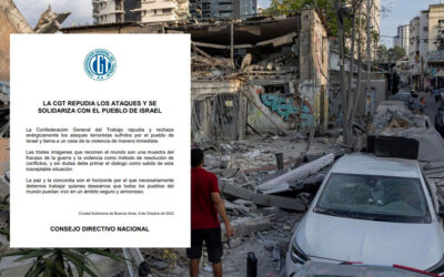 La CGT condenó los ataques a Israel y pidió un “cese de la violencia”