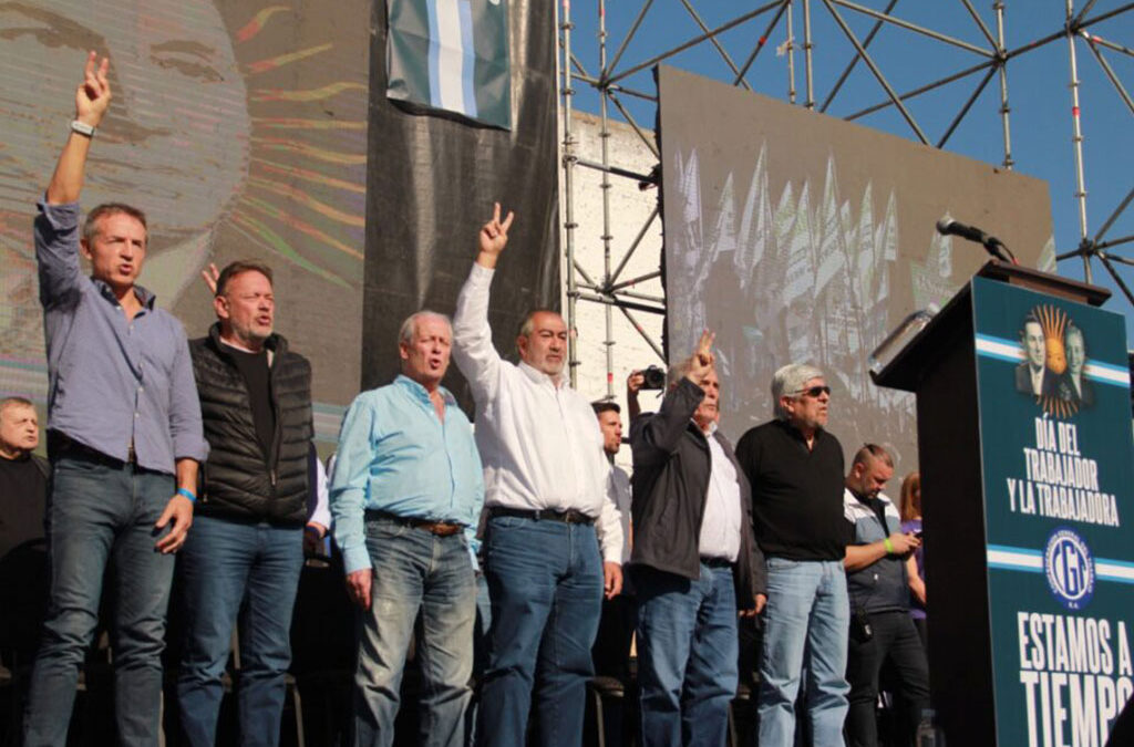 La CGT, Sergio Massa y Axel Kicillof, protagonistas del Día de la Lealtad, en Arsenal