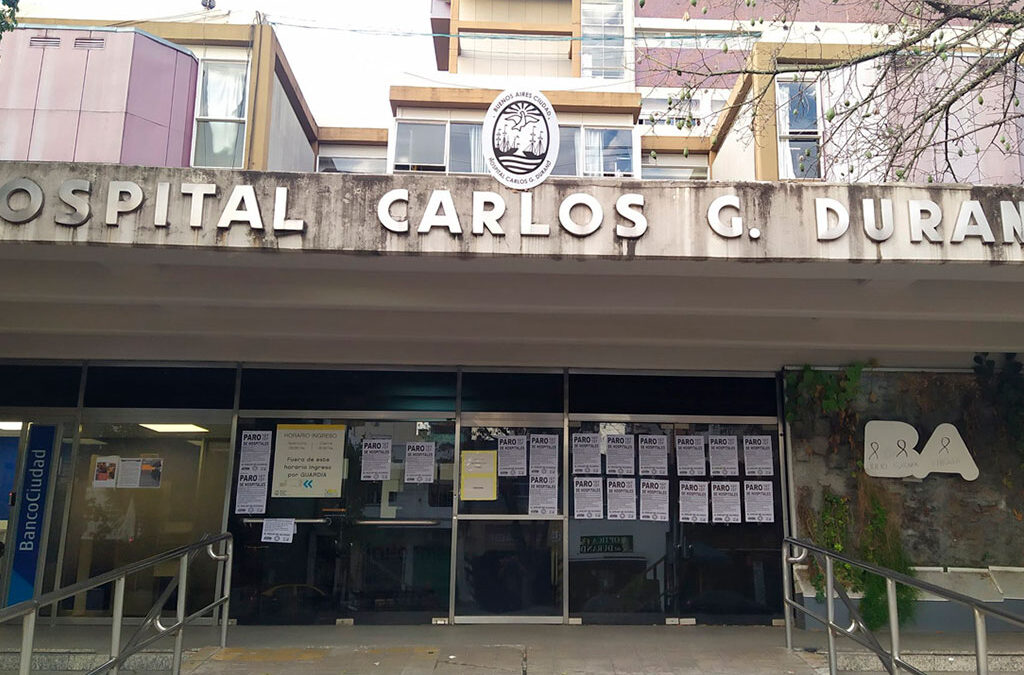 Trabajadores de la salud del Hospital Durand denunciaron dos derrumbes de techos en los últimos días