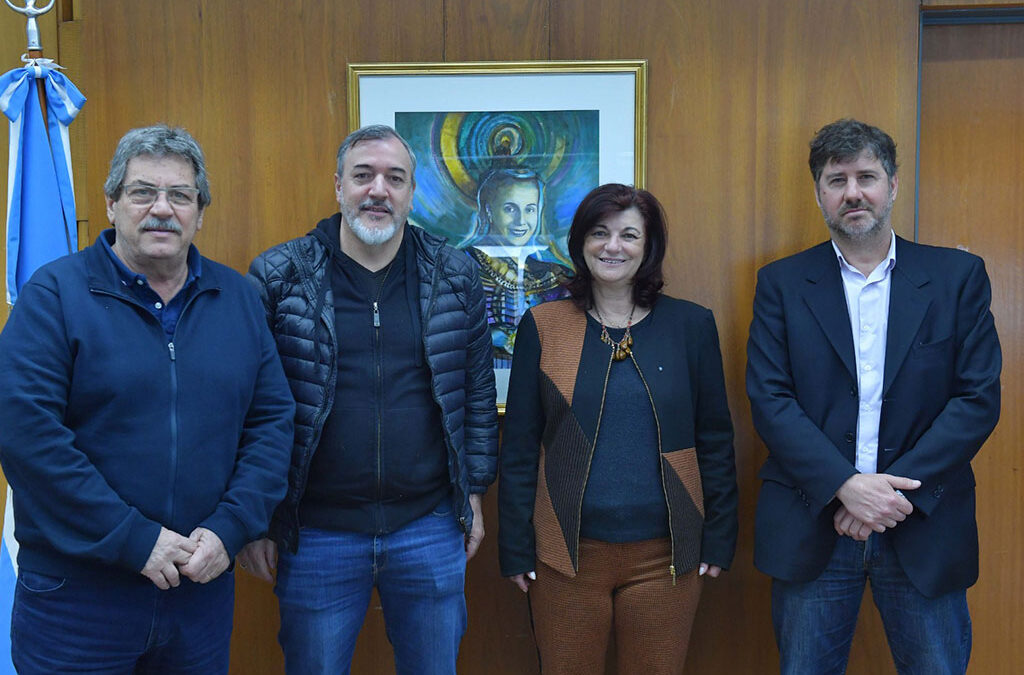 Olmos recibió a Aguiar en la previa a su asunción al frente de ATE