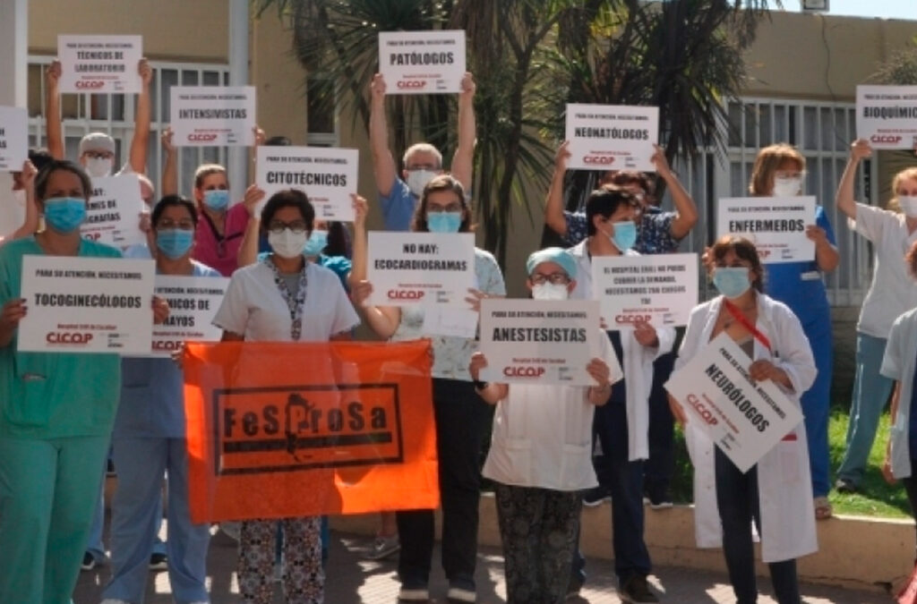 Trabajadores de diferentes centros sanitarios del país realizaron contundentes medidas de fuerza