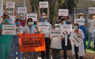 Trabajadores de diferentes centros sanitarios del país realizaron contundentes medidas de fuerza
