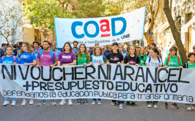 Docentes de la UNR rechazan el sistema de vouchers y el cierre del Conicet que propone Milei