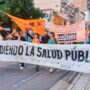 Con Milei en Rosario, los gremios marcharon en defensa de la salud y la educación pública