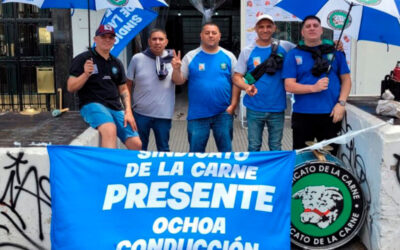El sindicato de la Carne CABA se manifestó en carnicerías de AgroAtuel SRL para reclamar la regularización de los trabajadores y el cese de la persecución