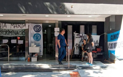 El caótico cierre de la Clínica de los Virreyes, del Sindicato de Santa María: El personal tomó el edificio