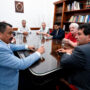 Cumbre de las 62 Organizaciones Peronistas con senadores de Unión por la Patria para garantizarse que rechacen el DNU del Gobierno