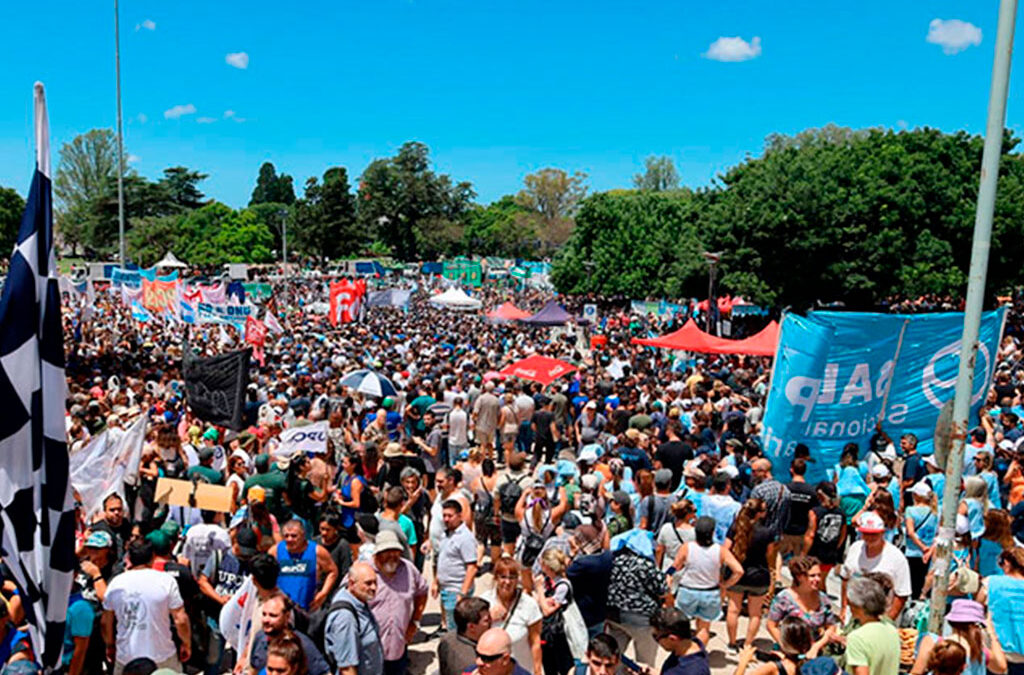 Los sindicatos, actores centrales de la masiva movilización en Rosario