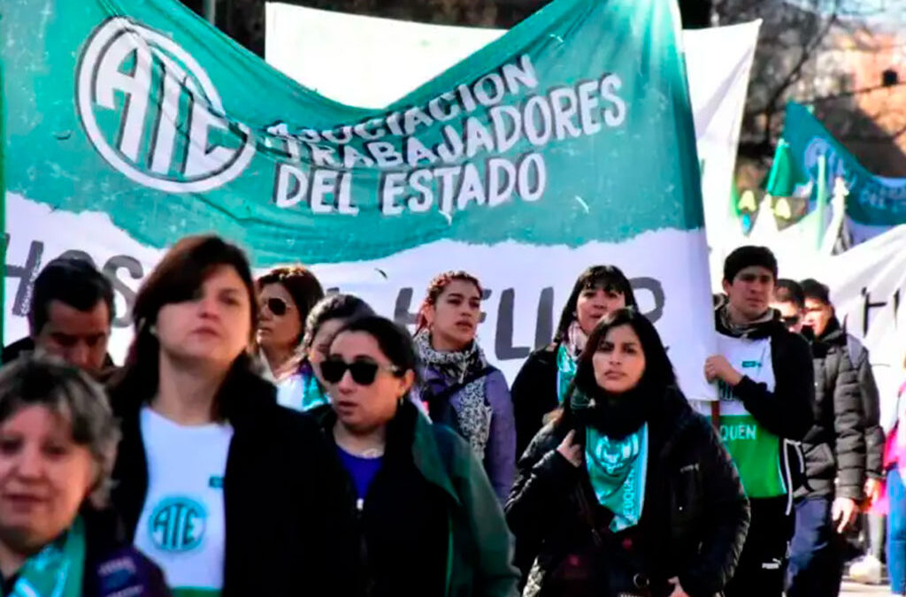 Marcha de ATE en Neuquén este martes: habrá paro por tiempo indeterminado
