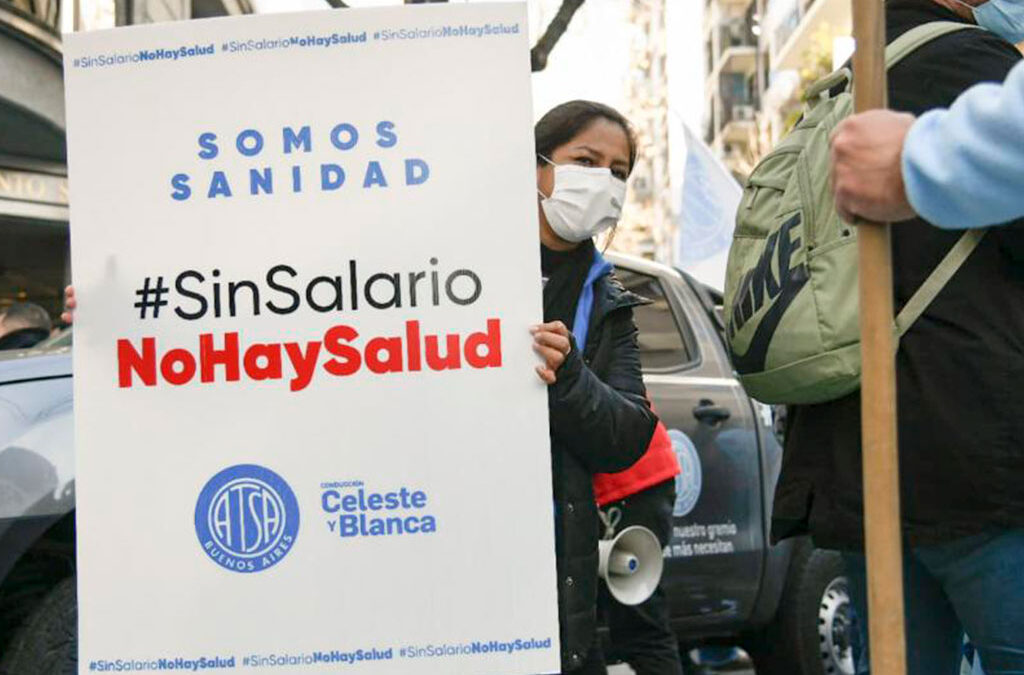 La Federación de Trabajadores de la Sanidad pararon por 24 horas en reclamo aumento salarial