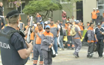 Paro municipal en Godoy Cruz: hubo disturbios por la pelea salarial y buscan asegurar la recolección de basura