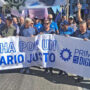 Paritaria metalúrgica: multitudinaria movilización de la UOM en la planta Ternium de San Nicolás