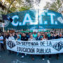 La CATT acompañó la movilización por la educación pública