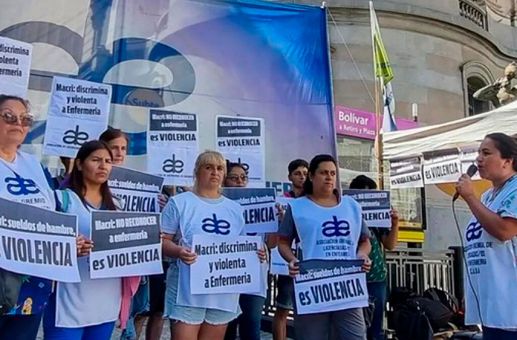 Las enfermeras de ALE convocan al obelisco en su día internacional por equiparación salarial y reconocimiento profesional