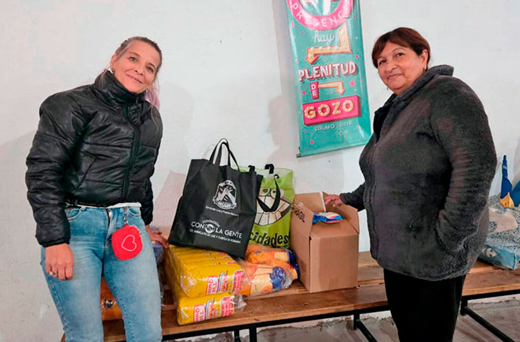 Luz y Fuerza fortalece su campaña solidaria de asistencia a comedores y merenderos