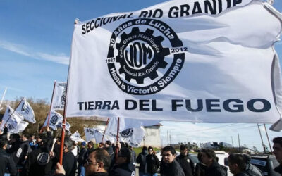 La UOM se moviliza en Río Grande contra la ley Bases
