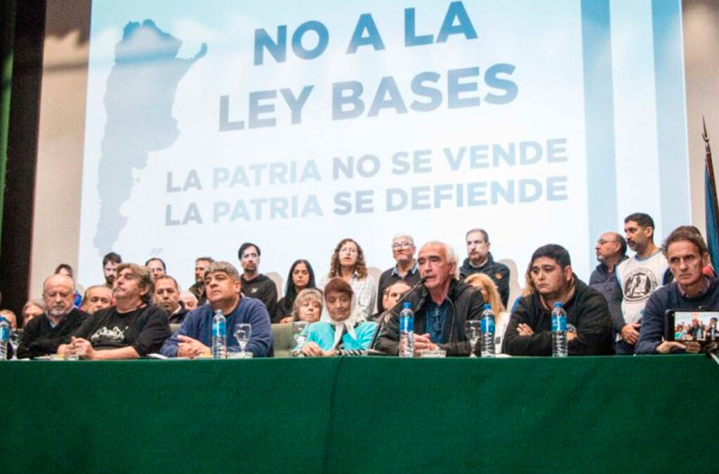 Ley bases: el sindicalismo ya se organiza para volver a marchar al congreso cuando se vote en diputados